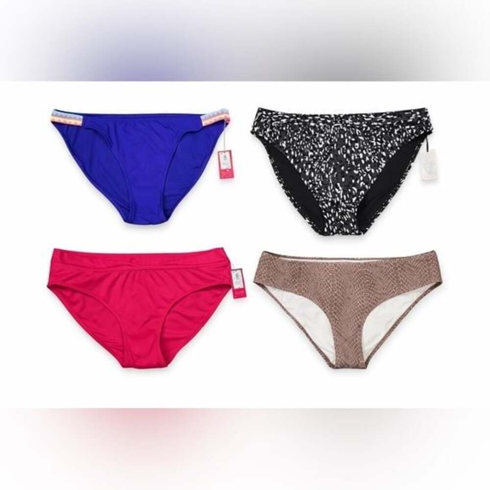 4 Piece Bikini Bottom Bundle XL New With Tags Mixed Styles